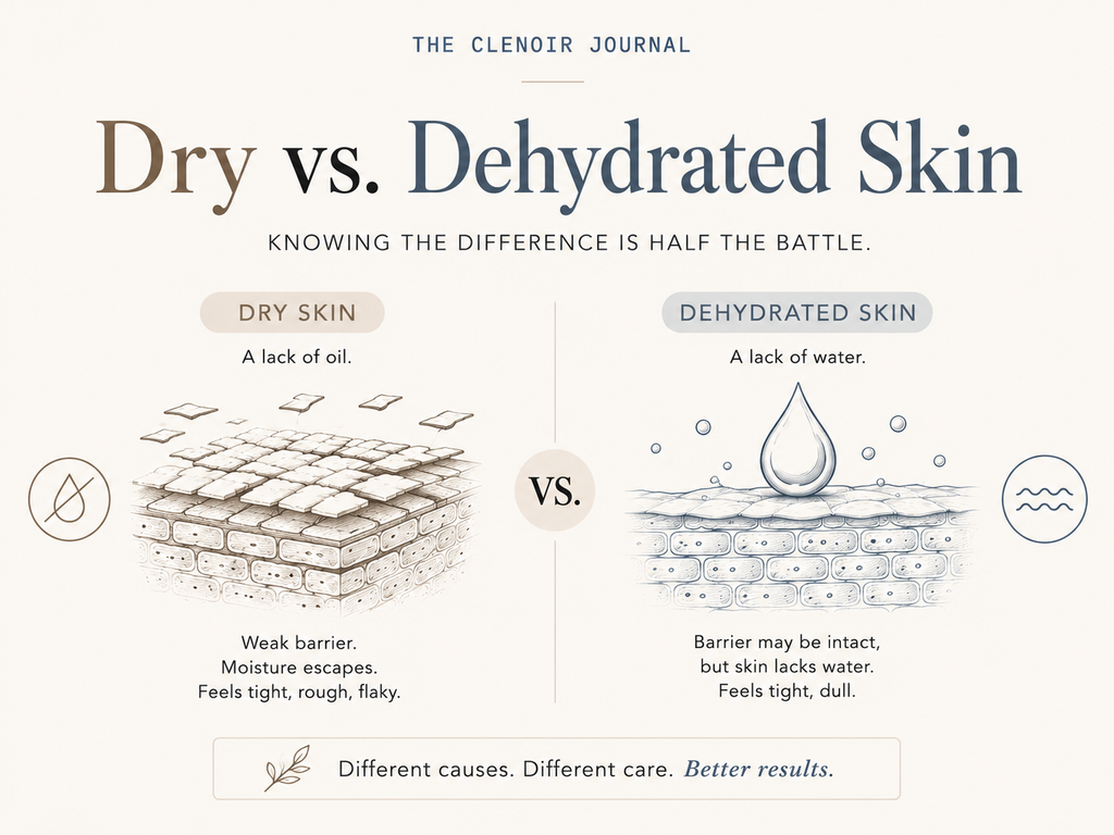Your Skin Isn't Dry. It's Dehydrated. There's a Difference.
