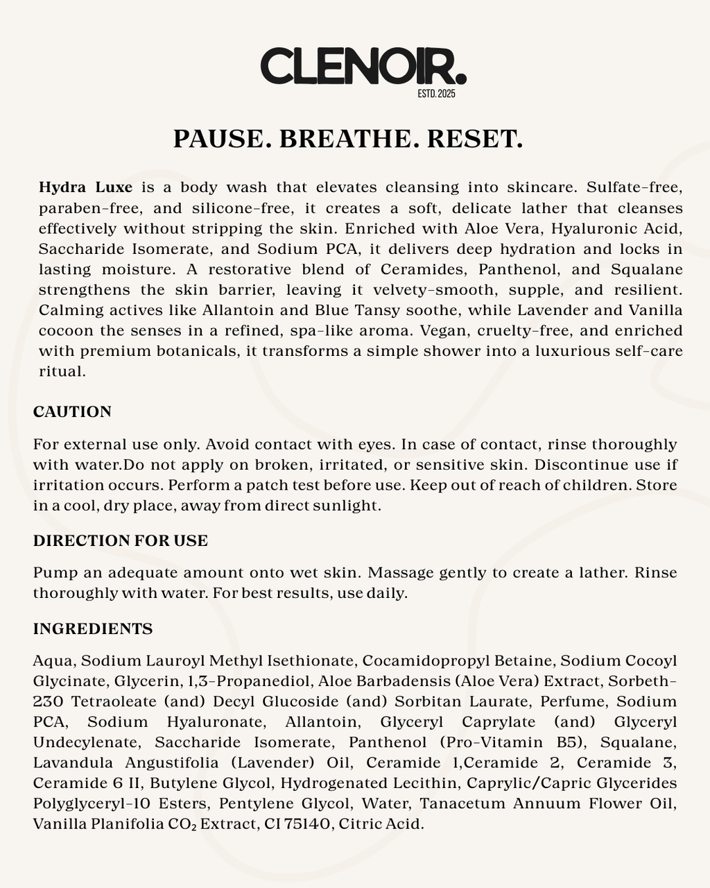 Hydra Luxe Body Wash (Travel Pack)