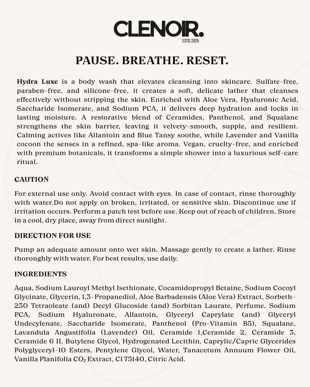 Hydra Luxe Body Wash (Travel Pack)